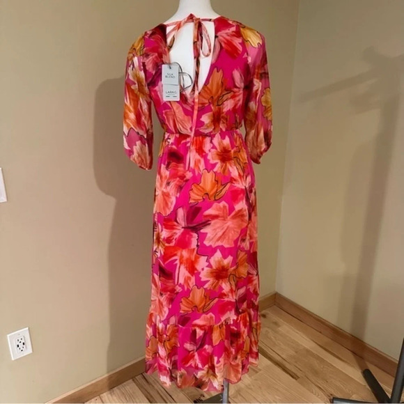 Lara G.Silk Blend midi dress - Picture 7 of 12